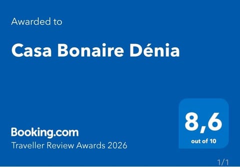 Casa Bonaire Dénia Apartment in Dénia