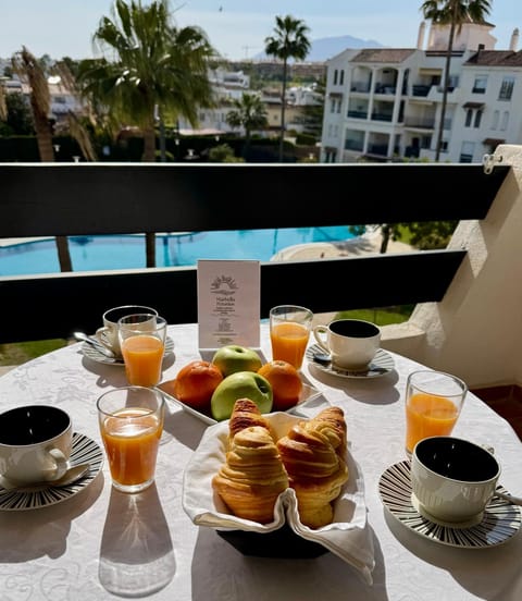 Balcony/Terrace, Pool view, Breakfast