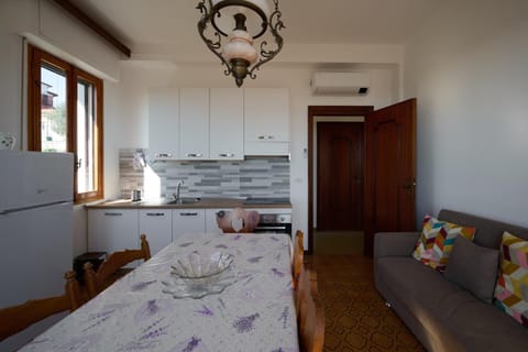 Kitchen or kitchenette, Living room, Dining area, air conditioner