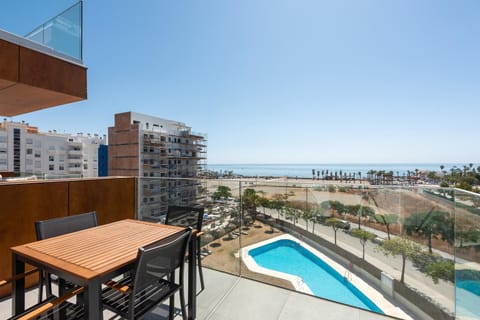 Property building, Living room, Swimming pool