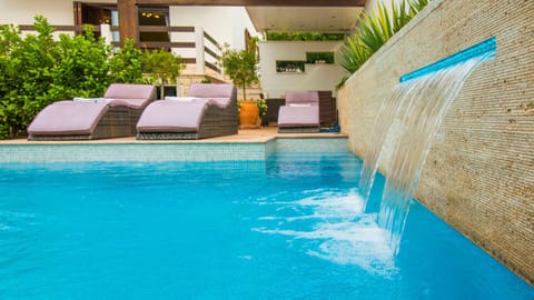 Garden, Pool view, sunbed