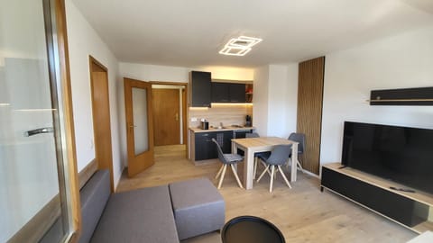 Kitchen or kitchenette, Living room, Dining area