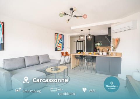 Living room, Dining area, air conditioner