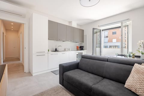 Kitchen or kitchenette, Living room, Dining area