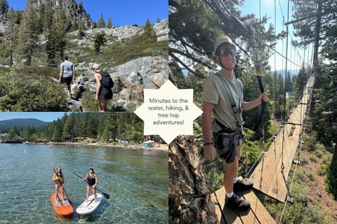 Modern Mtn Cabin Lake, Trails, Dining Sleeps 12 Cabin in Tahoe Vista