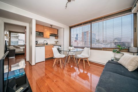 Kitchen or kitchenette, Living room, Dining area