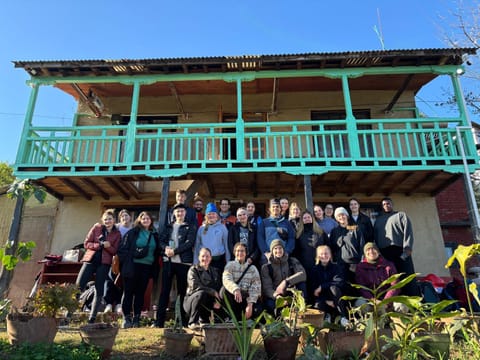 Property building, group of guests