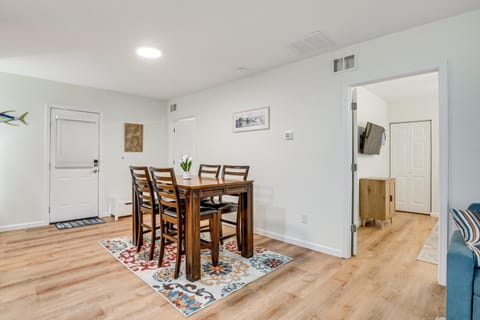 Walk to Beach Getaway with Fire Pit in St Augustine Apartment in Butler Beach