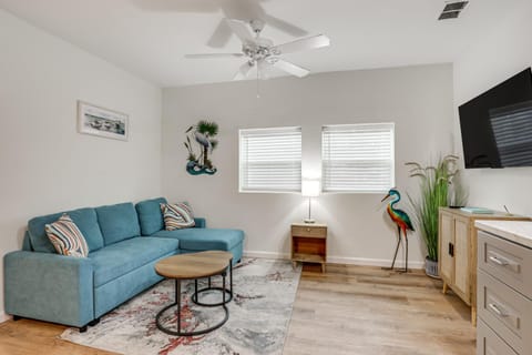 Walk to Beach Getaway with Fire Pit in St Augustine Apartment in Butler Beach