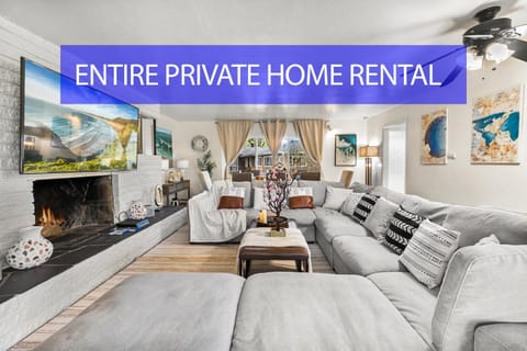 Entire Private Home with 4 Bedrooms 2 Bathrooms, Spacious, Lux King Bed, Ranch Style, Prime Area, Available Now House in La Mesa