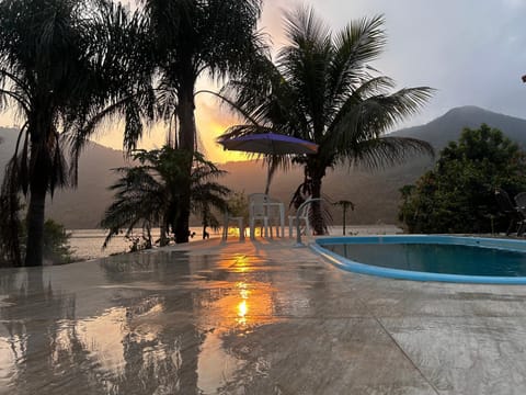 Swimming pool, Sunset
