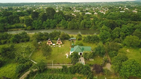 Nearby landmark, Spring, Day, Natural landscape, Bird's eye view, Lake view, Mountain view, River view