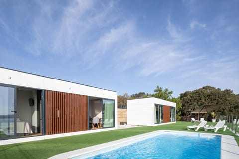 Property building, Living room, Swimming pool