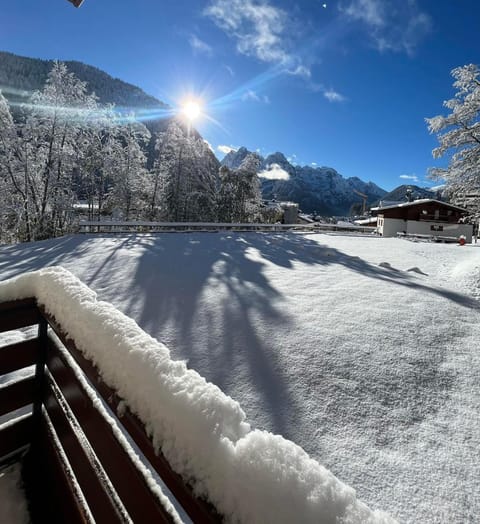 Property building, Winter, Garden, Mountain view, Inner courtyard view