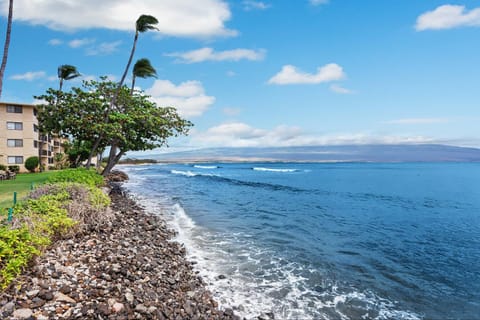 Lauloa 410 - Top Floor, Direct Ocean Front, Stunning Renovation, Wi-Fi, Split AC House in Maalaea