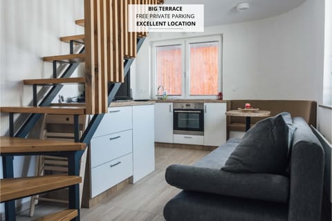 Kitchen or kitchenette, oven, stove