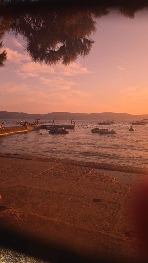 Natural landscape, Beach, Sunset