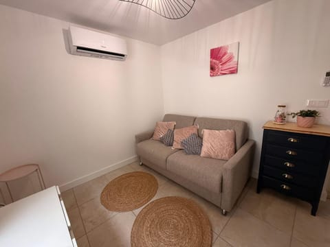Bed, TV and multimedia, Living room, Photo of the whole room, Seating area, Bedroom, air conditioner