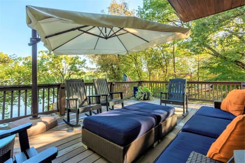 Patio, Natural landscape, Lake view