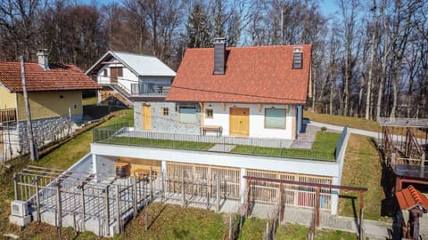 Property building, Bird's eye view, Summer