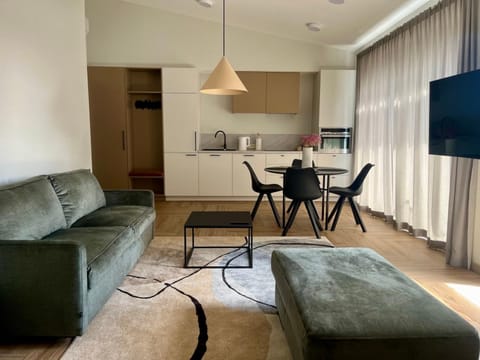 TV and multimedia, Kitchen or kitchenette, Living room, Seating area, Dining area