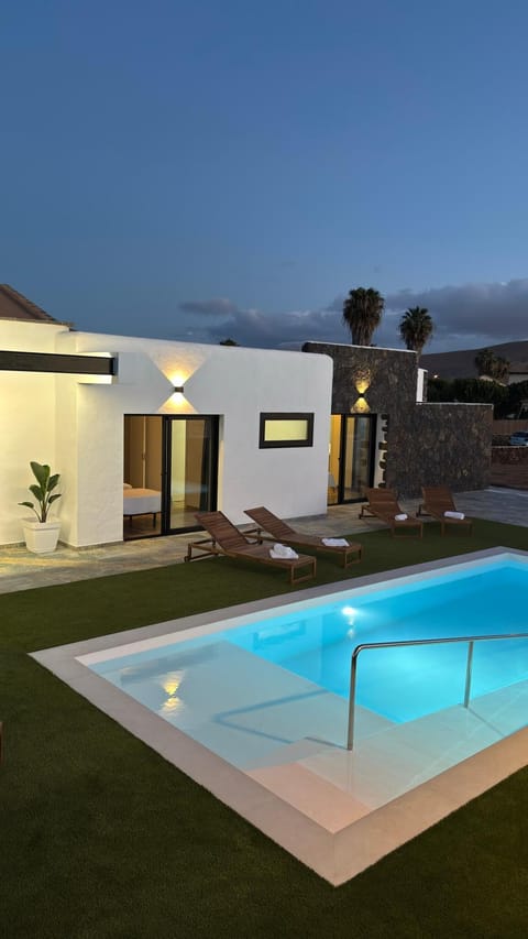 Off site, Night, Swimming pool