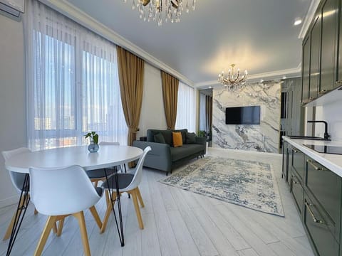Living room, Seating area, Dining area