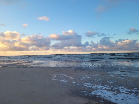 Natural landscape, Beach, Sea view, Sunrise, Sunset