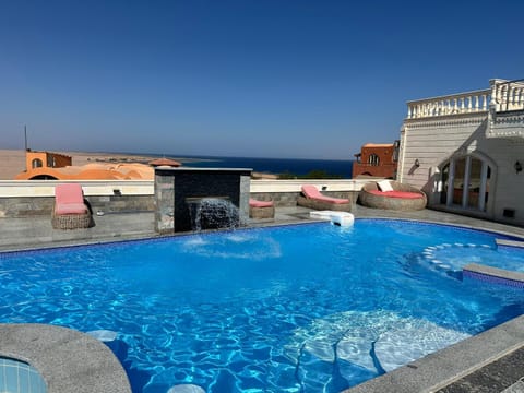 Day, Natural landscape, Pool view, Sea view, Swimming pool, sunbed