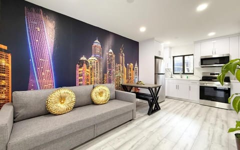 Kitchen or kitchenette, Living room, Dining area