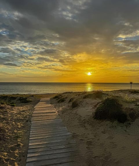 Natural landscape, Beach, Sea view, Sunset