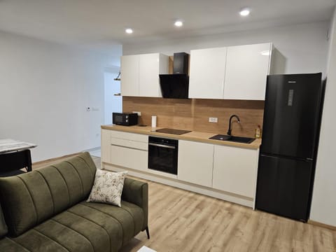 Kitchen or kitchenette, Living room, Seating area, dishwasher, oven