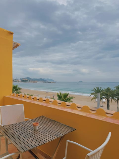 Natural landscape, View (from property/room), Balcony/Terrace, Beach, Sea view