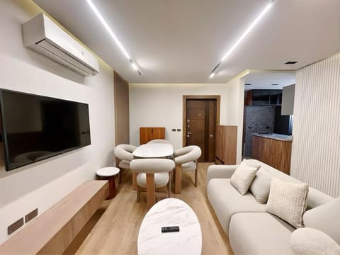 Communal lounge/ TV room, TV and multimedia, Living room, Seating area, Dining area, Evening entertainment, air conditioner