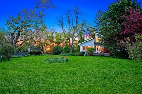Property building, Spring, Garden view