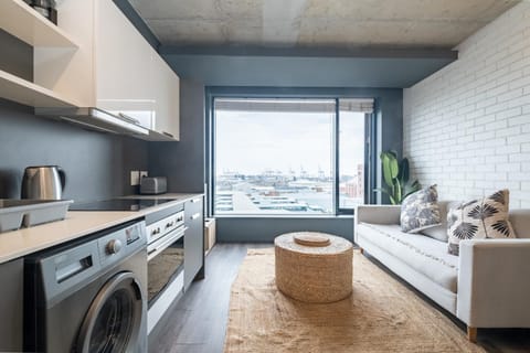 Kitchen or kitchenette, Living room, Other, Seating area, washing machine