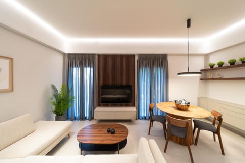 Living room, Seating area, Dining area