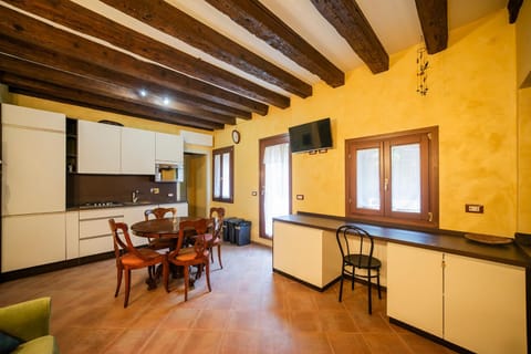 Living room, kitchen