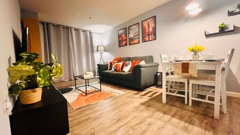 Living room, Seating area, Dining area