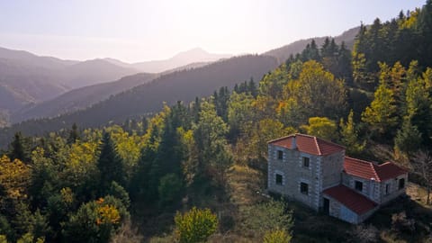 Property building, Bird's eye view, View (from property/room), Mountain view