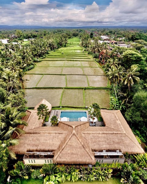 Natural landscape, Bird's eye view, Pool view, Swimming pool