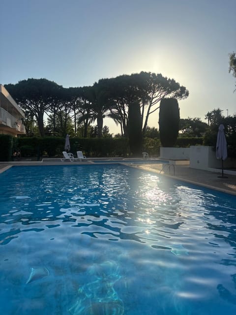 Natural landscape, Pool view, Swimming pool, Sunset