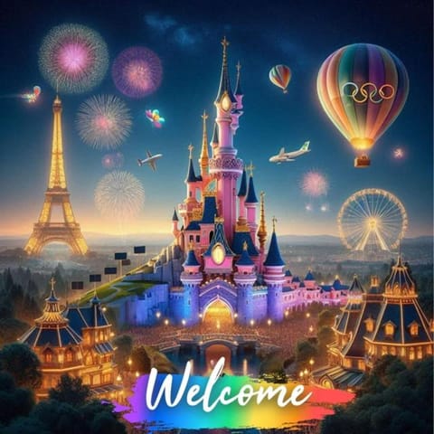 Disneyland room cosy, chez Jeff Bed and Breakfast in Bailly-Romainvilliers