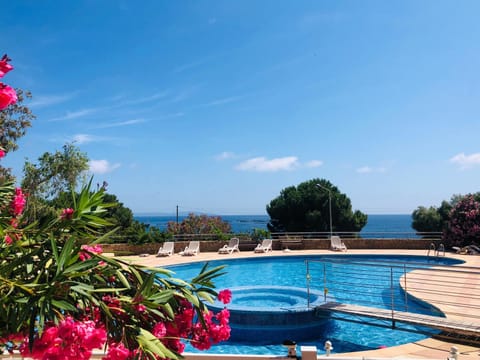 Sea view, Swimming pool, sunbed