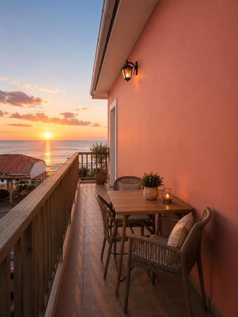 Natural landscape, Balcony/Terrace, Sea view, Sunset
