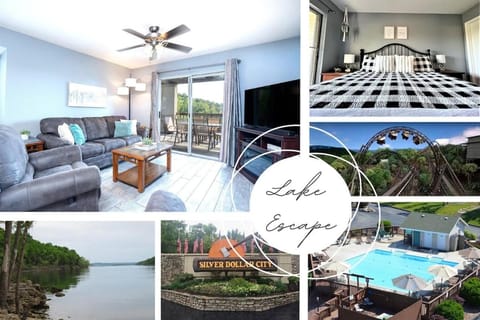 The Cove 39-3 By SDC, Big Deck, Pool, Hot Tub, Lake View, No Stairs Apartment in Indian Point