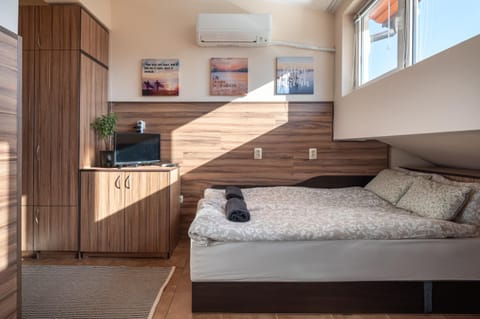 Bed, Living room, Photo of the whole room, Seating area, Bedroom, air conditioner