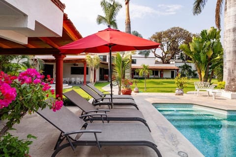 Patio, Day, Garden, Garden view, Pool view, Swimming pool, sunbed