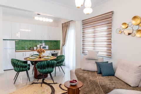 Kitchen or kitchenette, Living room, Dining area