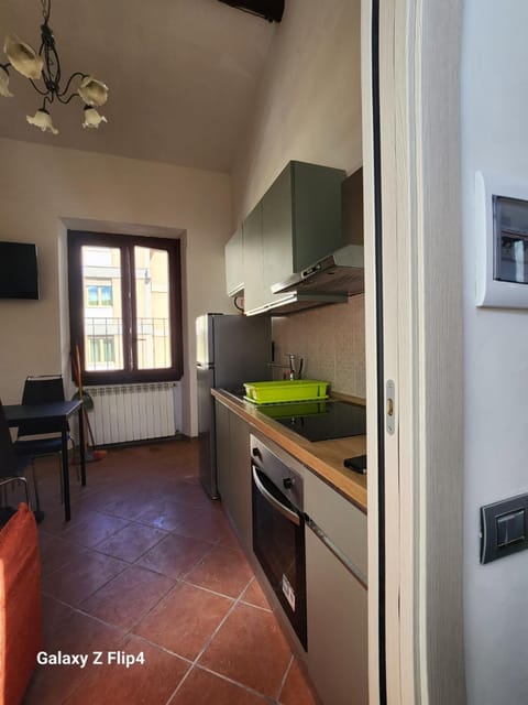 Kitchen or kitchenette, dishwasher, oven, stove